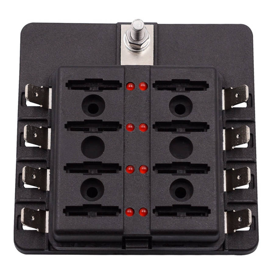 1 in 8 Out Fuse Box PC Terminal Block Fuse Holder Kits with LED Warning Indicator for Auto Car Tr...
