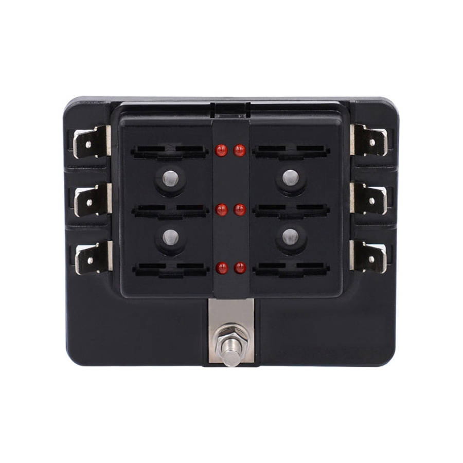 1 in 6 Out Fuse Box PC Terminal Block Fuse Holder Kits with LED Warning Indicator for Auto Car Tr...