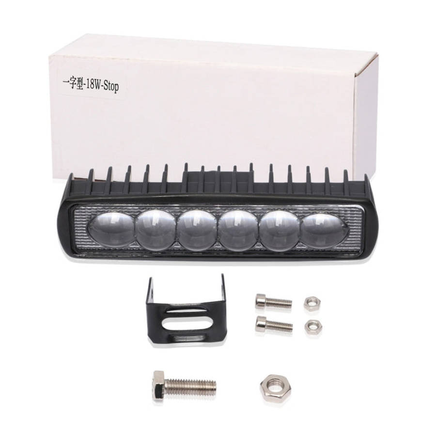 6 inch 18W 6000K IP68 8D Car Boat Marine Work Lights Spotlight LED Bulbs, DC 10-30V (White Light)