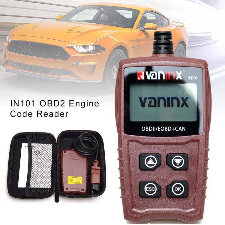 Vaninx IN101 Automotive Scanner Car OBDII / EOBD+ Can Battery Engine Fault Diagnosis Tool Battery...