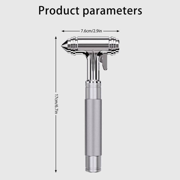 Car Safety Hammer Emergency Escape Seat Belt Cutter Window Breaker Rescue Tool(Black)(Black)