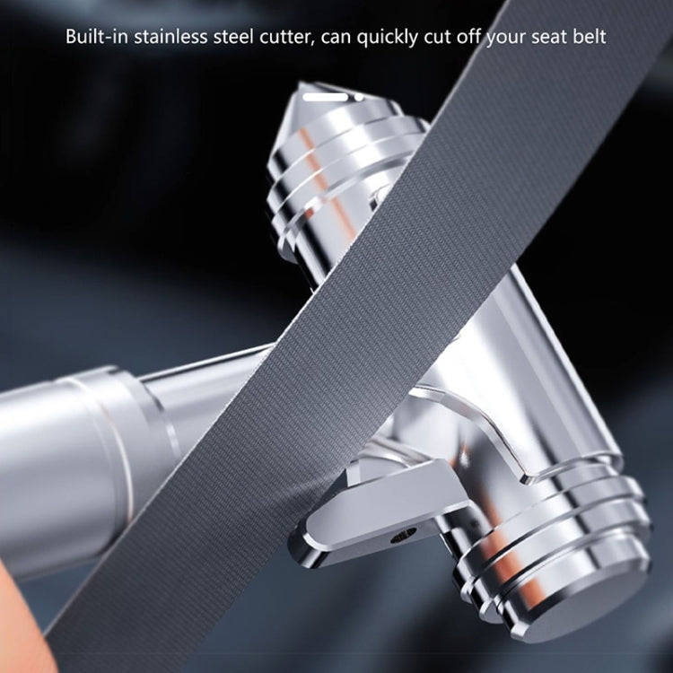 Car Safety Hammer Emergency Escape Seat Belt Cutter Window Breaker Rescue Tool(Black)(Black)