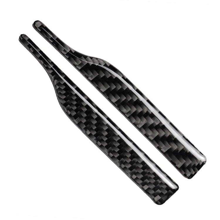 2 PCS Car Carbon Fiber Rearview Mirror Anti-collision Strip Protection Guards Trims Stickers for ...