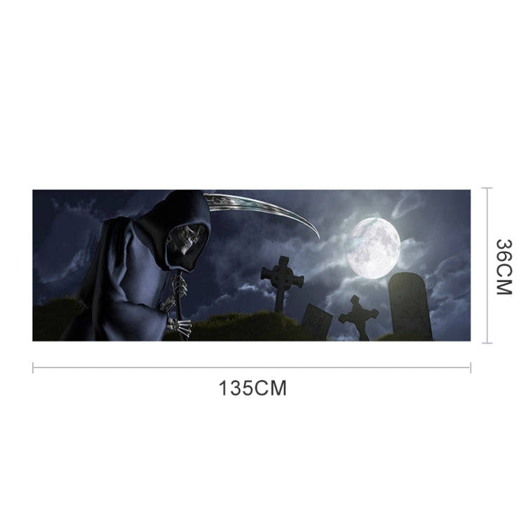 Death Cemetery Pattern Horror Series Car Rear Window Decorative Sticker, Size: 135 x 36cm