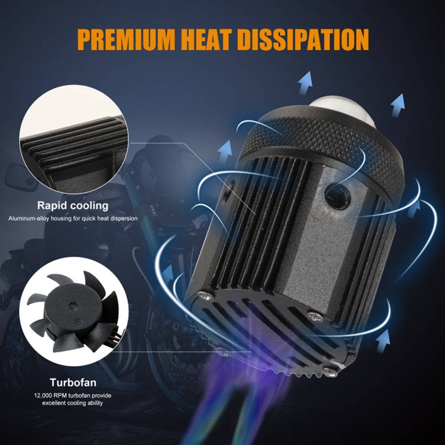 2 PCS DC9-36V / 20W / 6000K / 3000K / 2000LM Motorcycles Double Color Headlights / Fog Light
