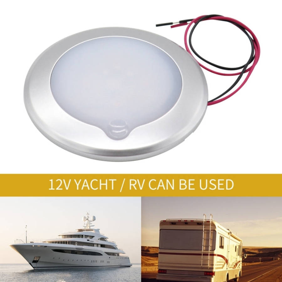 DC 9-30V 4.5W 3000-3300K IP67 Marine RV Dimmable 150mm LED Dome Light Ceiling Lamp, with Touch Co...