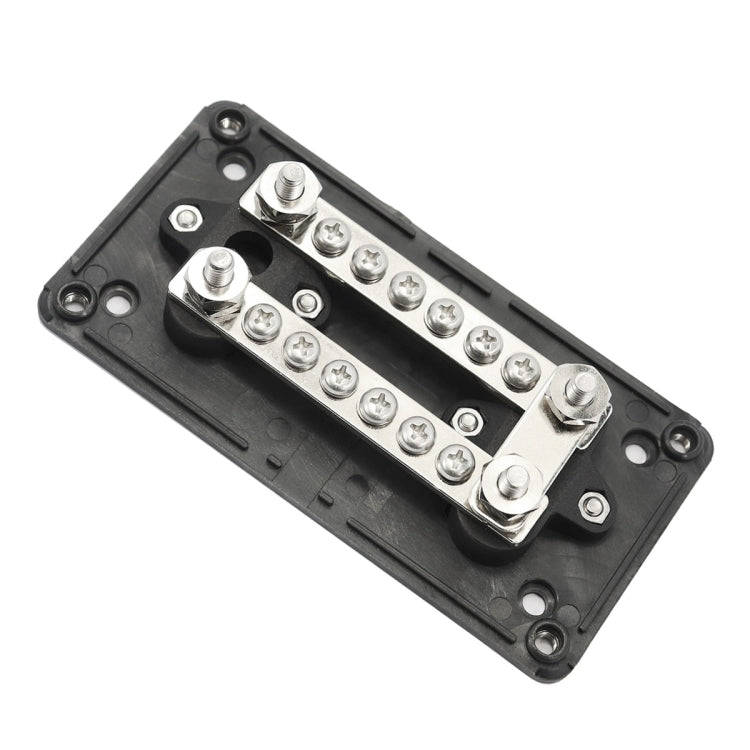 Max DC 48V 100A Heavy-Duty Module Design Bus Bar 4 M6 / 12 M4 Terminal Studs Box Busbar for Car /...