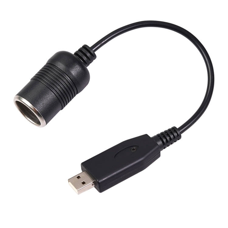 Car Converter USB Port to Car Cigarette Lighter Socket Female 5V to 12V Boost Power Adapter Cable...