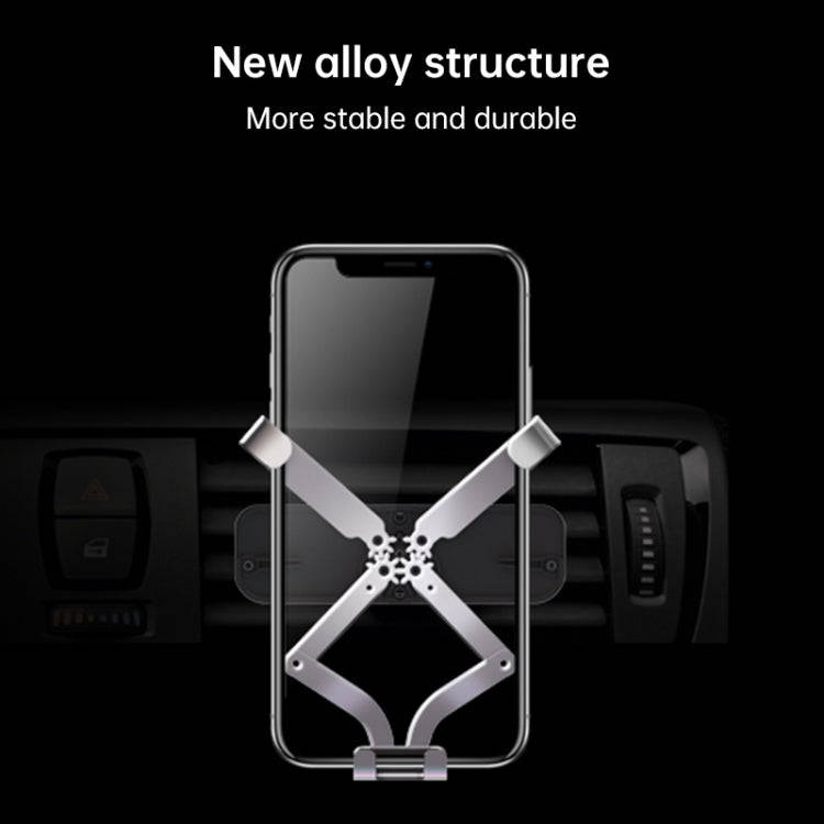 HAMTOD Pro Car Gravity Invisible Telescopic Mobile Phone Mount Holder (Obsidian Black)