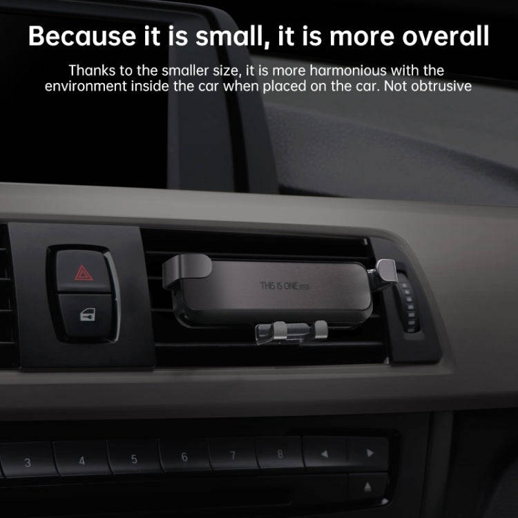 HAMTOD Pro Car Gravity Invisible Telescopic Mobile Phone Mount Holder (Obsidian Black)