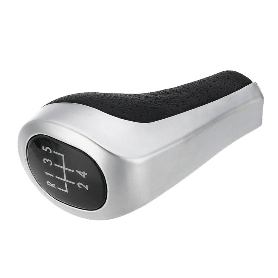 Car 5-speed Matte Silver Gear Shift Lever Knob for BMW