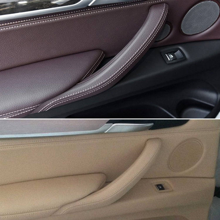 Car Right Side Inside Doors Handle Pull Trim Cover for BMW X5 / X6, Left Driving (Orange)
