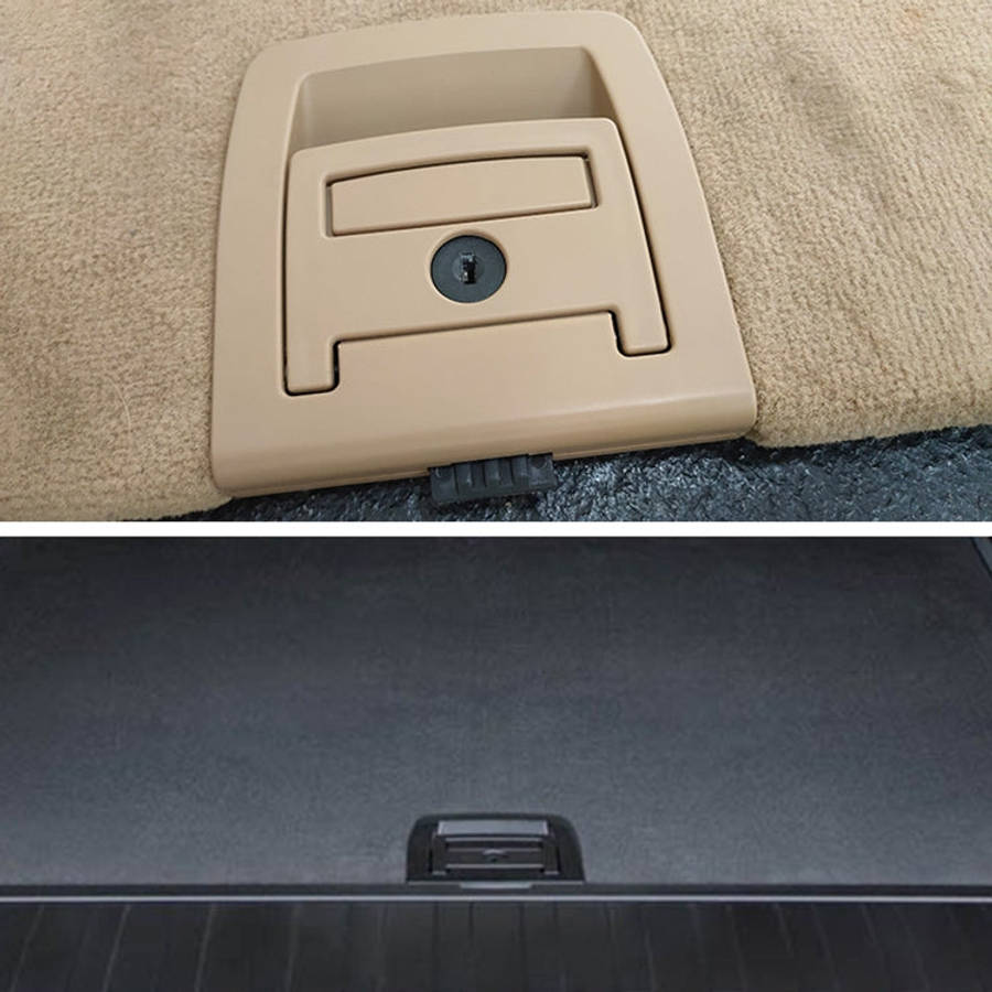 Car Rear Trunk Mat Carpet Handle with Hole 51479120283 for BMW X5 / X6 2006-2013, Left Driving (B...