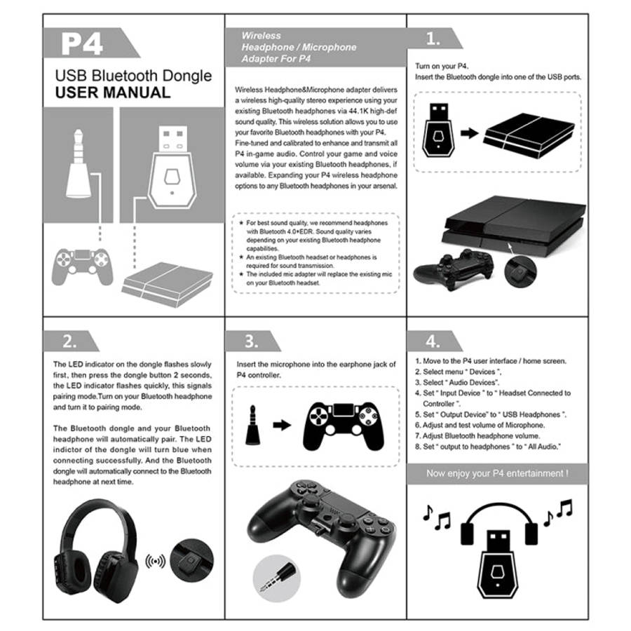 USB 4.0 Bluetooth Adapter Receiver and Transmitters for Sony PlayStation PS4