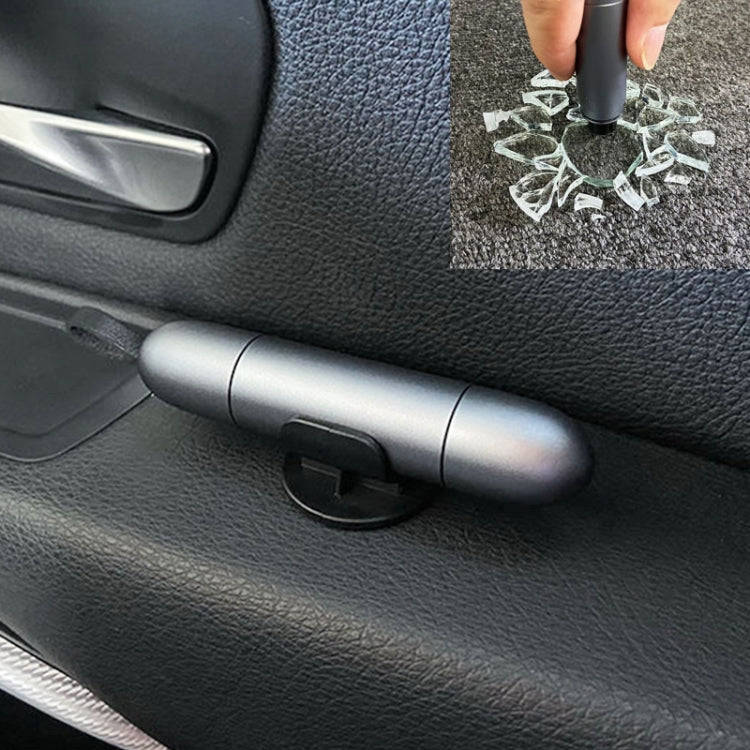 2 in 1 Car Multifunctional Safety Rescue Hammer Life Saving Escape Emergency Hammer Seat Belt Cut...