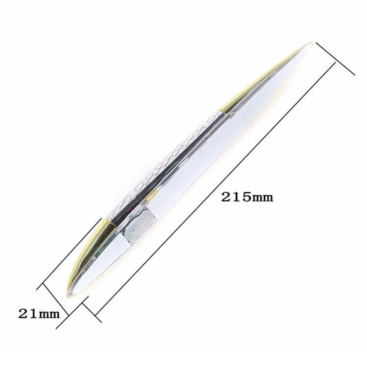 Car Solar Shark Gill Warning Lights Car Door Anti-collision Rear-end Collision LED Dlashing Lamp,...