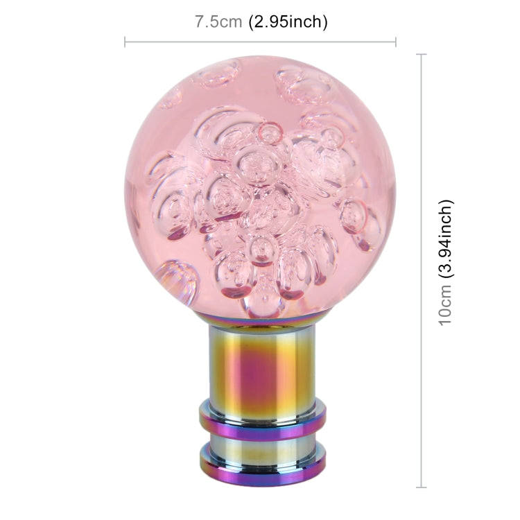 Universal Car Ball Shape Gear Head Gear Shift Knob (Pink)