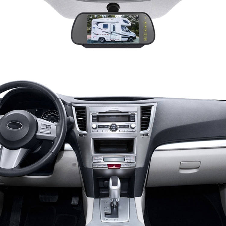 PZ470 Car Waterproof 170 Degree Brake Light View Camera + 7 inch Rearview Monitor for Volkswagen ...