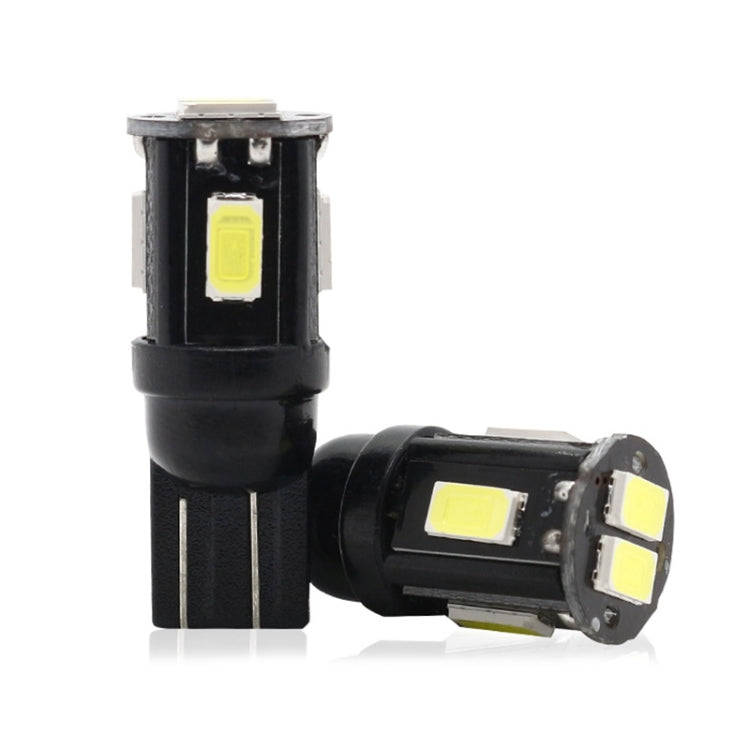 10 PCS T10 DC12V / 1.5W / 6000K / 80LM Car Decoding LED Clearance Lights with 6LEDs SMD-5630 Lamp...