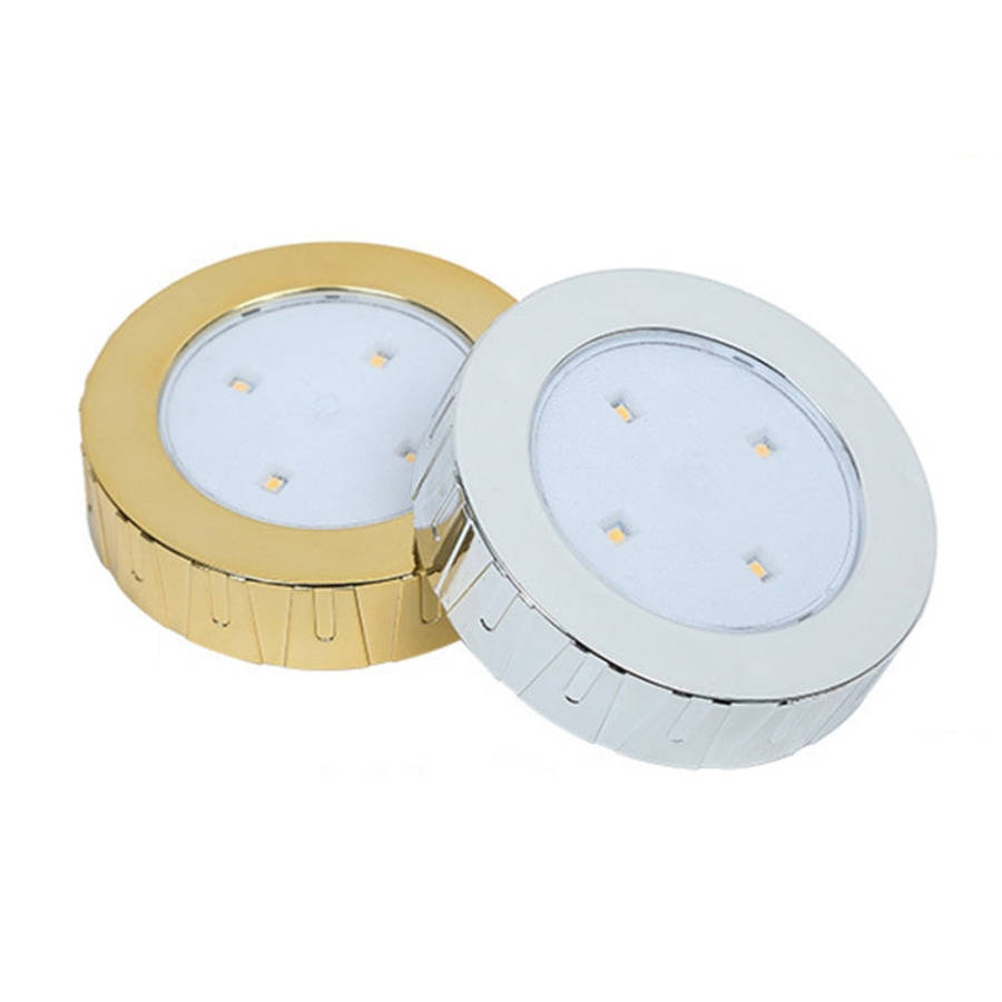 R-1633 4.5V / 0.3W 4LEDs Car Indoor Dome Light LED Touch Night Light (Gold)