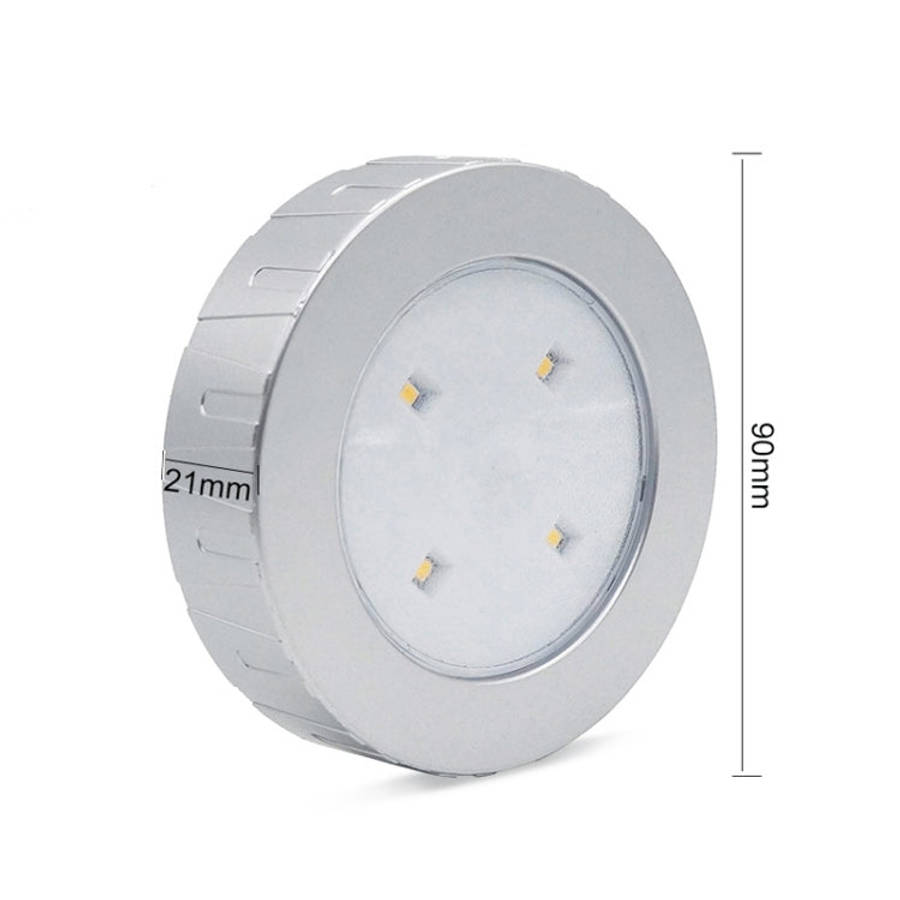 R-1633 4.5V / 0.3W 4LEDs Car Indoor Dome Light LED Touch Night Light (Gold)