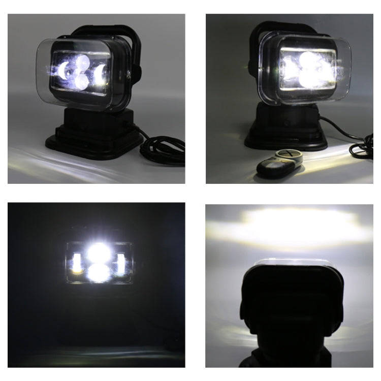 60W DC 12-24V 400LM Car 200m Wireless Remote Control 360 Degree Adjustable LED Search High Bay Li...