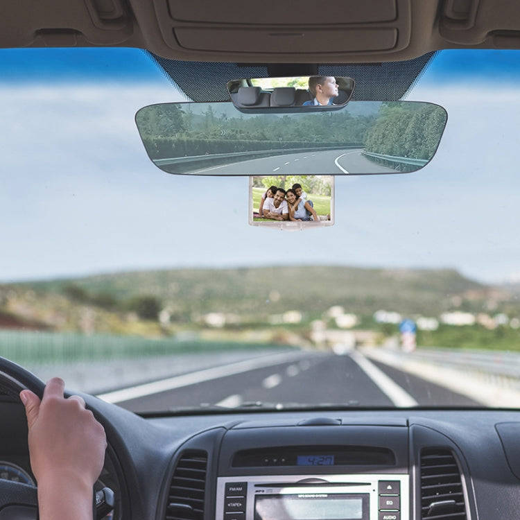 YC-193 Multifunctional Car Interior Rearview Mirror Large Field of Vision Anti-glare Auxiliary Ca...