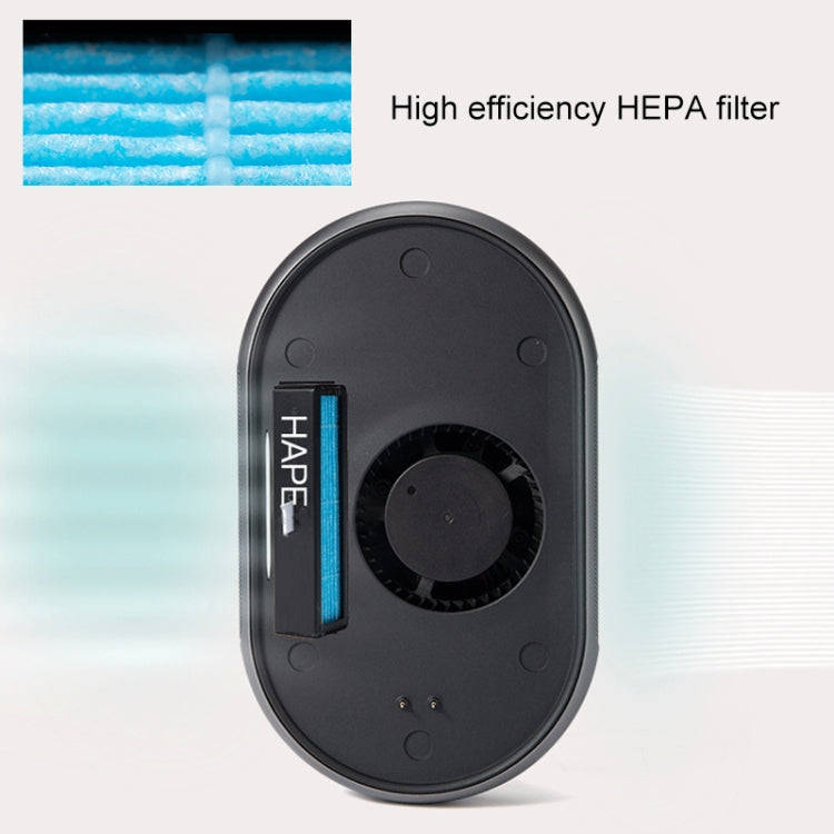 Car Wireless Negative Ion Solar Air Purifier(Blue)