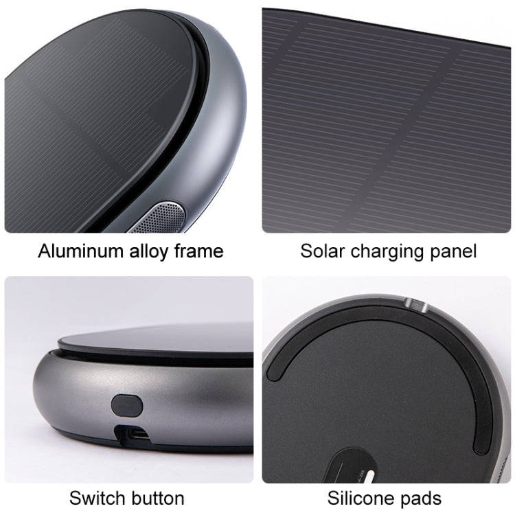 Car Wireless Negative Ion Solar Air Purifier(Blue)