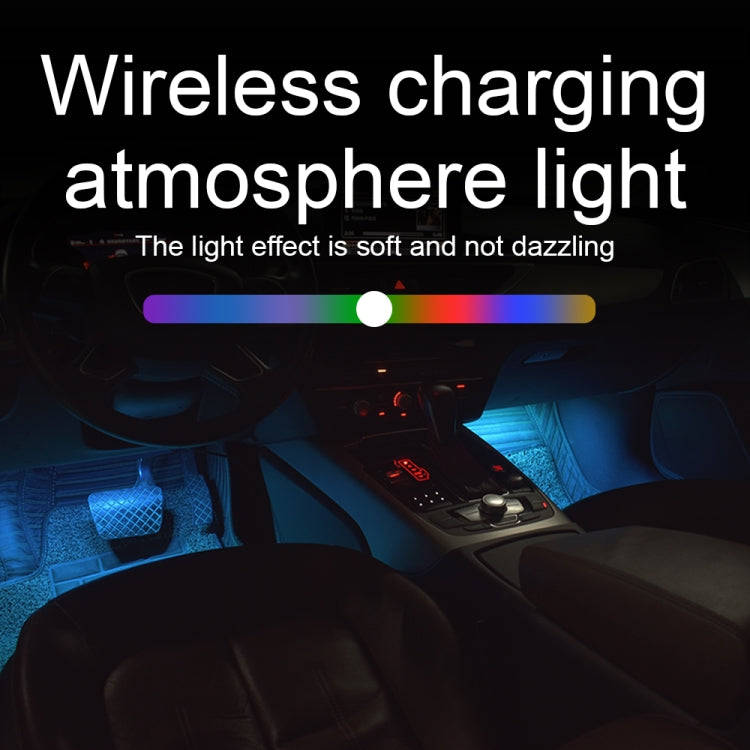 A86 Car Charging Smart Voice-activated Colorful Foot Atmosphere Light