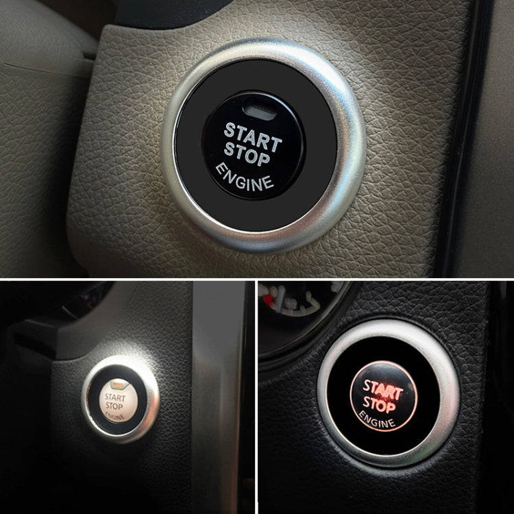 Car Engine Start Key Push Button Ring Trim Sticker Decoration for Nissa Teana / X-TRAIL / Qashqai...