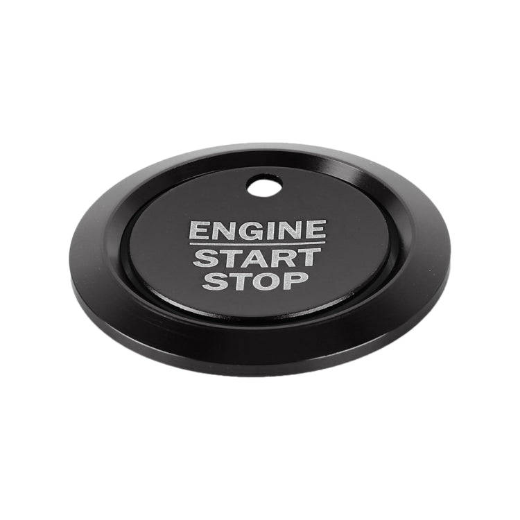 Car Engine Start Key Push Button Ring Trim Sticker Decoration for Ford F150 (Black)