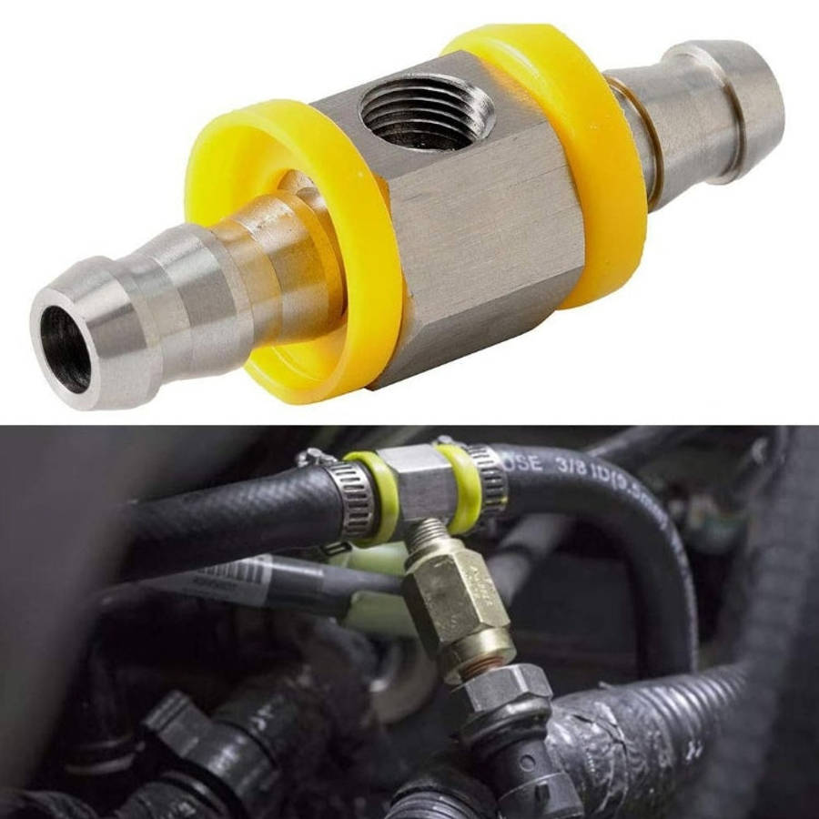 Motorcycle 3/8 inch Fuel Pipe Fuel Pressure Connector