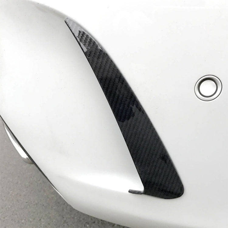 Car Rear Bumper Air Outlet Wind Knife Blade Decoration Sticker Strip for Mercedes-Benz C Class W2...