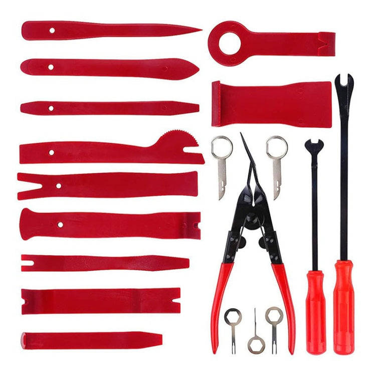 19 in 1 Car Audio Disassembly Tool Interior Disassembly Modification Tool (Red)