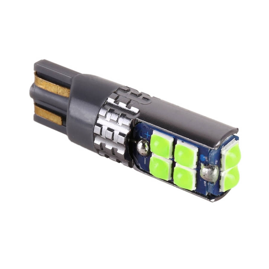 4 PCS T10 DC12V / 2W Car Clearance Light 10LEDs SMD-3030 Lamp Beads (Green Light)