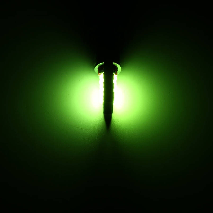 4 PCS T10 DC12V / 4W Car Clearance Light 12LEDs SMD-3030 Lamp Beads (Green Light)