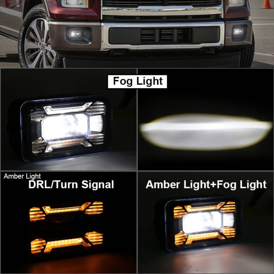 1 Pair Car Special Modified Front Fog Lamp for US Version Ford F150 2015-2016