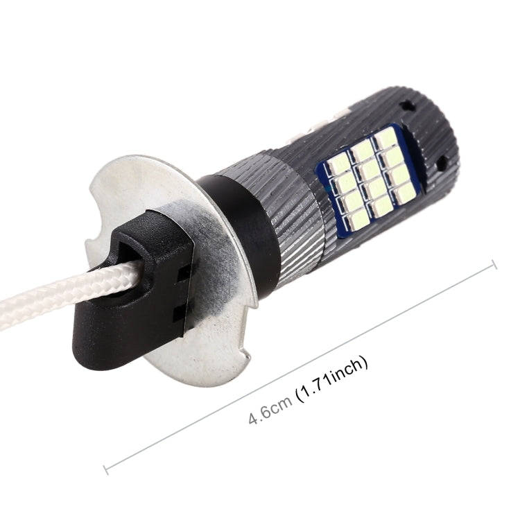 1 Pair H3 DC12V / 5W Car LED Fog Light with 42LEDs SMD-2016 Lamp Beads (Yellow Light)