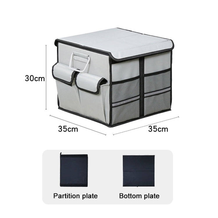 Car Trunk Foldable Storage Box, Capacity: 36L (Grey)