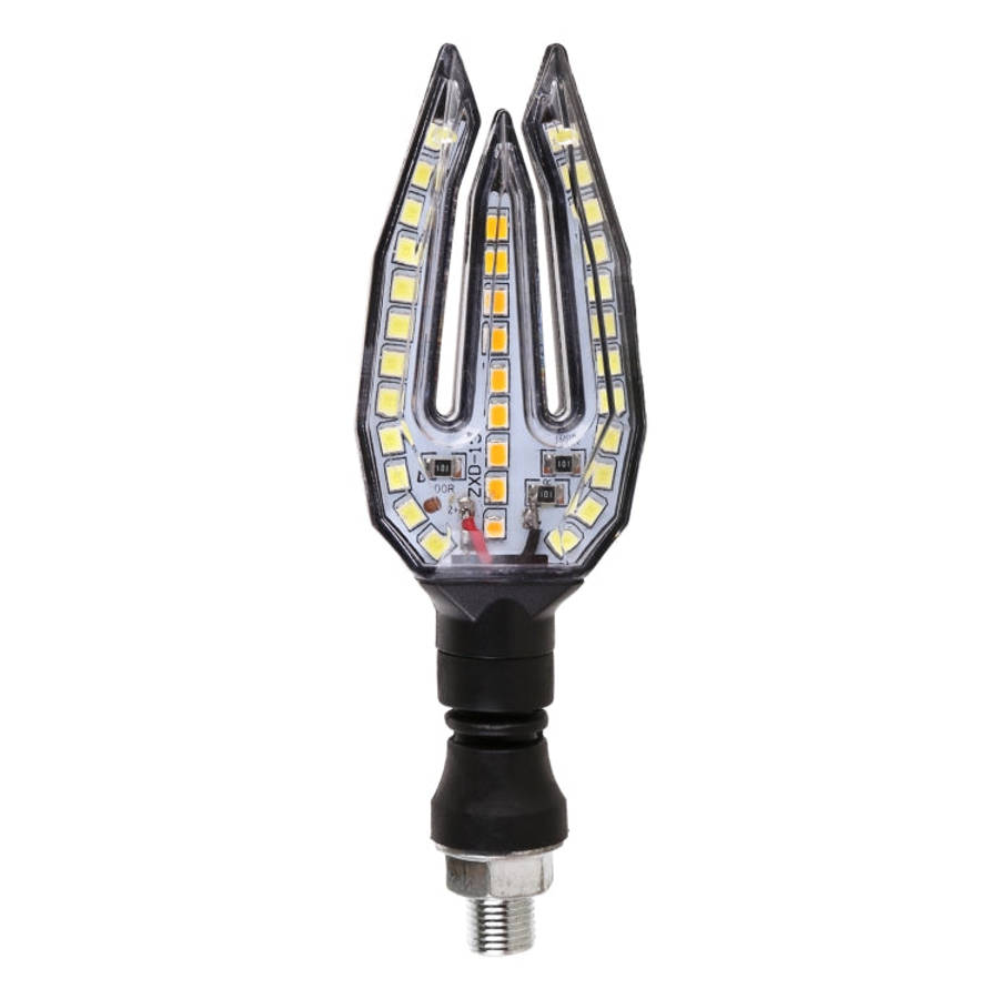 Motorcycle Turn Signal Light DC12V 1W 33LEDs SMD-3528 Lamp Beads (White Light)