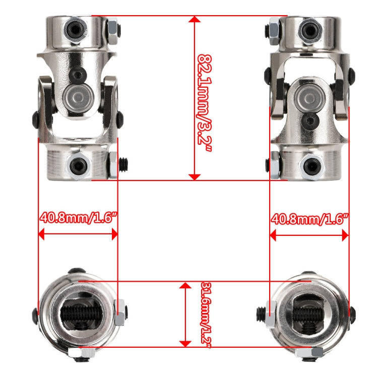 Car Modification 3/4 inch Steering Shaft Universal Joint