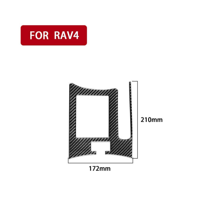 Carbon Fiber Car Handbrake Panel Decorative Sticker for Toyota Old RAV4 2006-2013,Right Drive