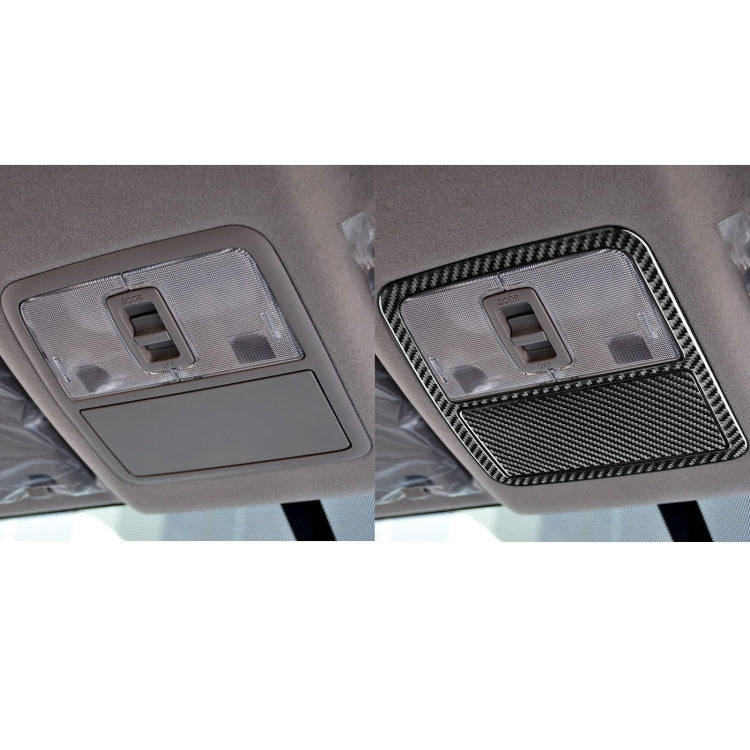 Carbon Fiber Car Front Reading Light Panel Decorative Sticker for Toyota Old RAV4 2006-2013,Left ...