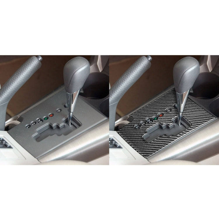 Carbon Fiber Car Gear Panel Decorative Sticker for Toyota Old RAV4 2006-2013,Left Drive