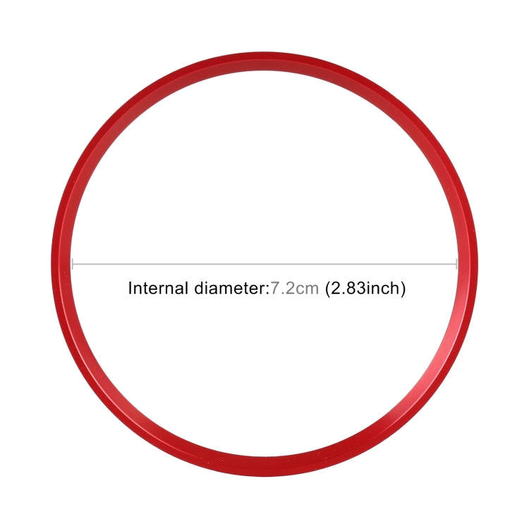 Car Steering Wheel Decorative Ring Cover for Mercedes-Benz,Inner Diameter: 7.2cm (Red)