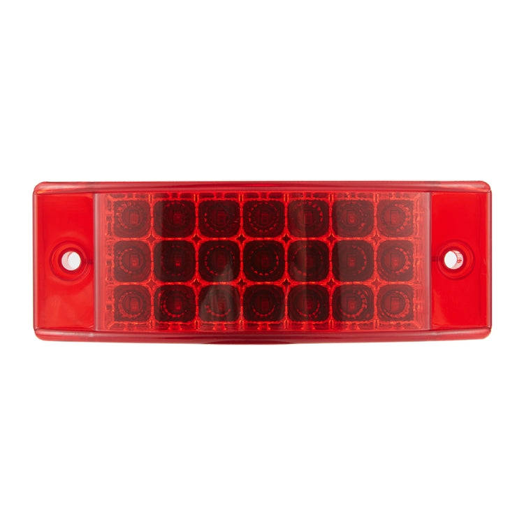 MK-142 DC12V-24V 21LEDs Car Tail Light Running Water Flashing Edge Light (Red Light)