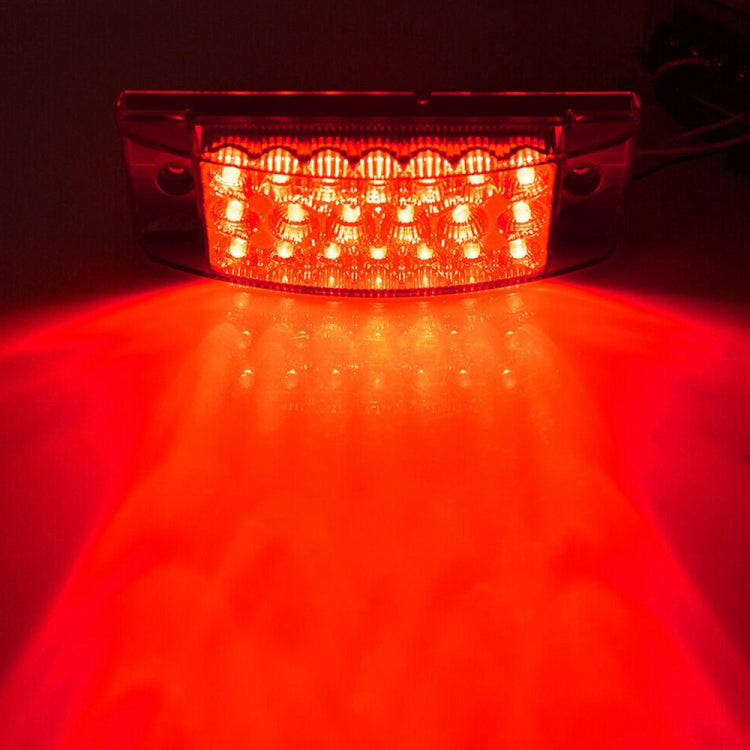 MK-142 DC12V-24V 21LEDs Car Tail Light Running Water Flashing Edge Light (Red Light)
