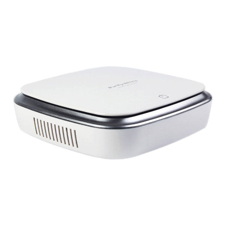 Car Solar Energy Negative Ion Smart USB Air Purifier (White)