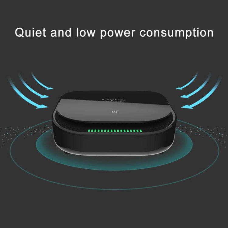 XJ-008 Car Negative Ion USB Air Purifier, Basic Version (Black)